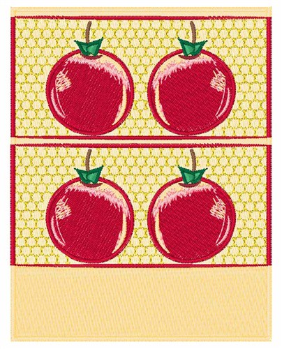 Abstract Apples Machine Embroidery Design