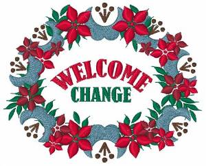 Picture of Welcome Change Machine Embroidery Design
