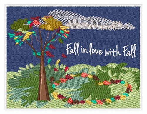 Fall in Love with Fall Machine Embroidery Design
