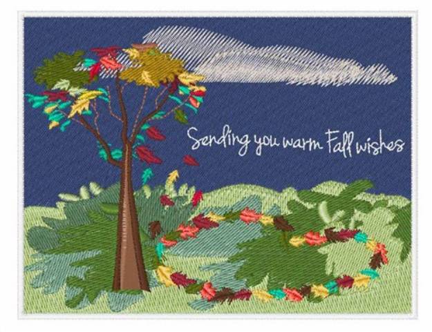 Picture of Fall Wishes Machine Embroidery Design