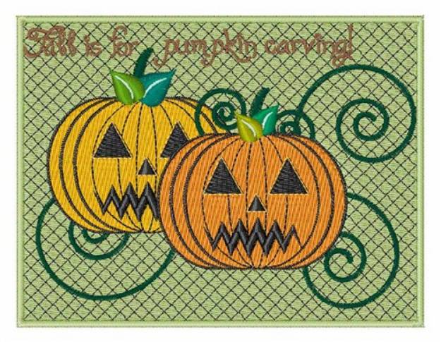 Picture of Pumpkin Carving Machine Embroidery Design