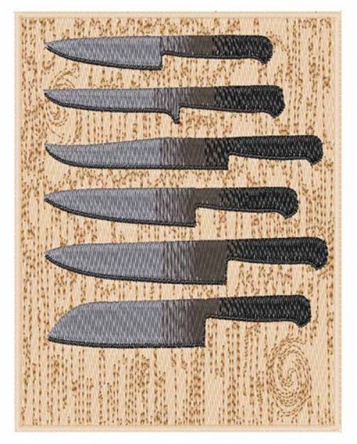 Picture of Kitchen Knives Machine Embroidery Design