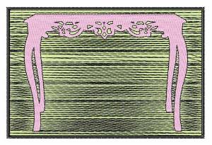 Picture of Antique Table Machine Embroidery Design