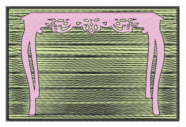 Picture of Antique Table Machine Embroidery Design