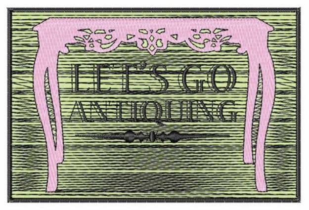 Picture of Lets go Antiquing Machine Embroidery Design