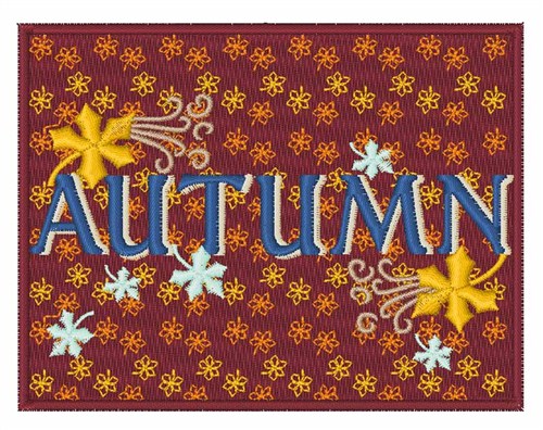 Autumn Sign Machine Embroidery Design