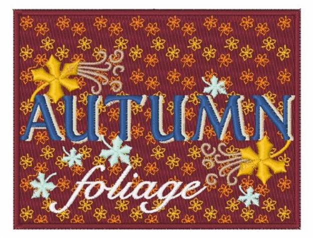 Picture of Autumn Foliage Machine Embroidery Design