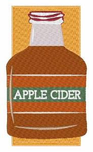 Picture of Bottle of Apple Cider Machine Embroidery Design