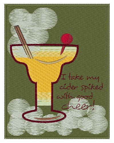 Spiked with Good Cheer Machine Embroidery Design