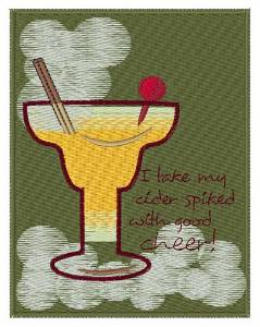 Picture of Spiked with Good Cheer Machine Embroidery Design