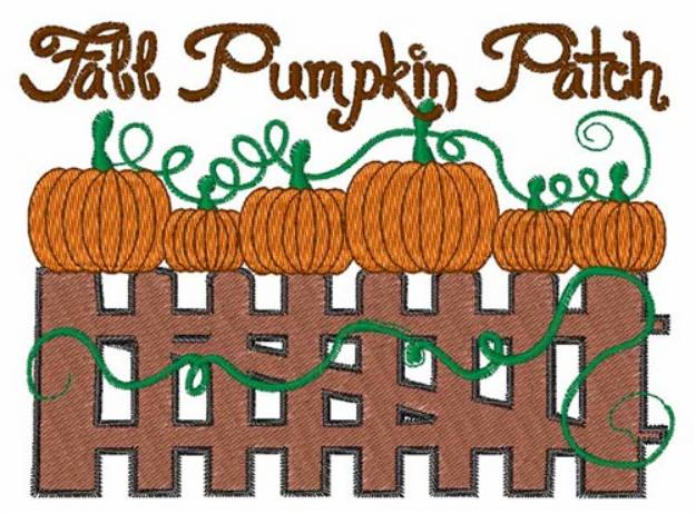 Picture of Fall Pumpkin Patch Machine Embroidery Design