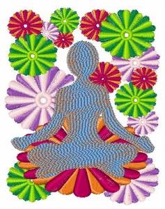 Picture of Yoga Position Machine Embroidery Design