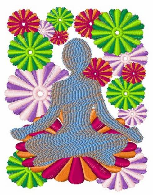Picture of Yoga Position Machine Embroidery Design