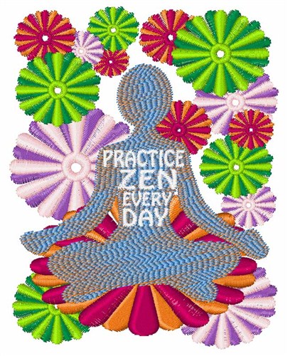 Practice Zen Everyday Machine Embroidery Design