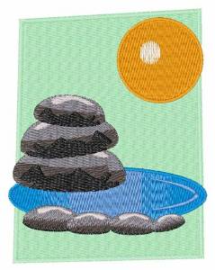 Picture of Rocks & Water Machine Embroidery Design