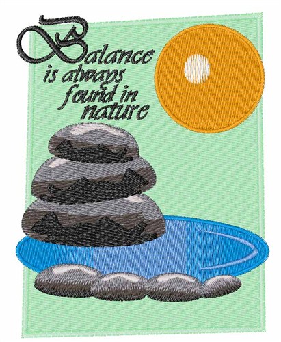 Balance in Nature Machine Embroidery Design