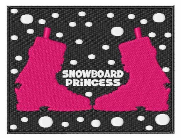 Picture of Snowboard Princess Machine Embroidery Design
