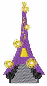 Picture of Abstract Eiffel Tower Machine Embroidery Design