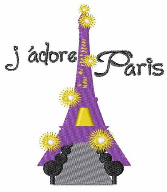 Picture of j adore Paris Machine Embroidery Design