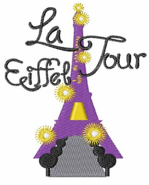 Picture of La Eiffel Tour Machine Embroidery Design