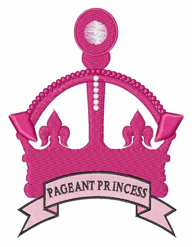 Pageant Princess Machine Embroidery Design