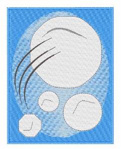 Picture of Framed Snowballs Machine Embroidery Design