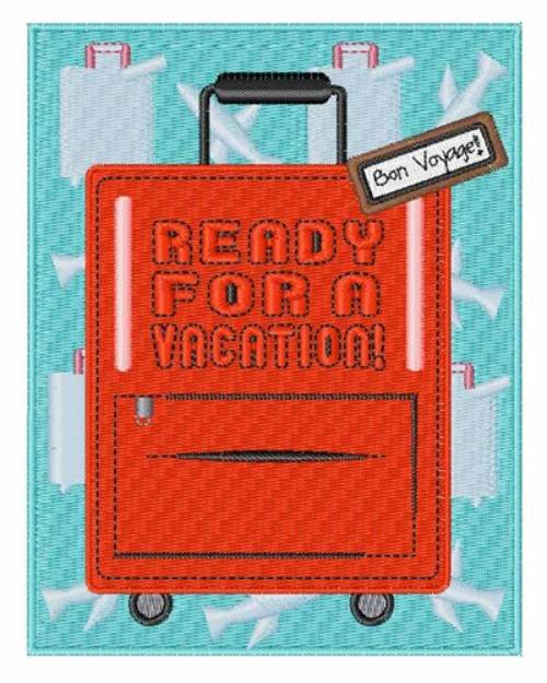 Picture of Ready for a Vacation Machine Embroidery Design