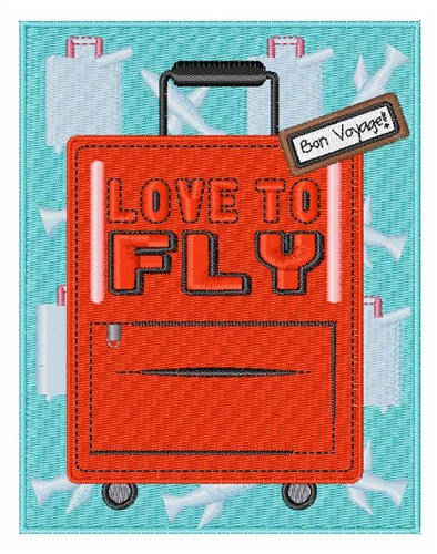Love to Fly Machine Embroidery Design