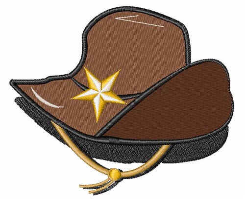 Cowboy Hat Machine Embroidery Design