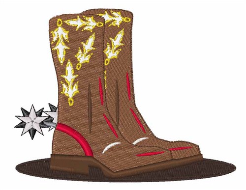 Boots & Spurs Machine Embroidery Design