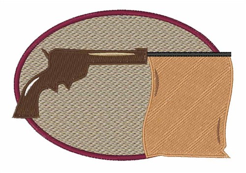 Gag Pistol Machine Embroidery Design