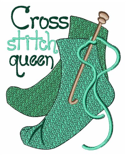 Cross Stitch Queen Machine Embroidery Design