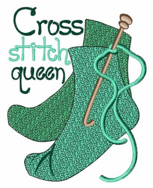 Picture of Cross Stitch Queen Machine Embroidery Design