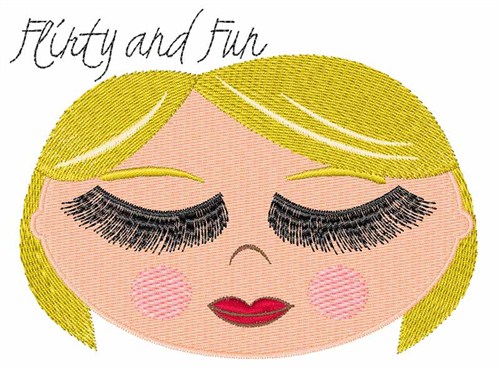 Flirty and Fun Machine Embroidery Design