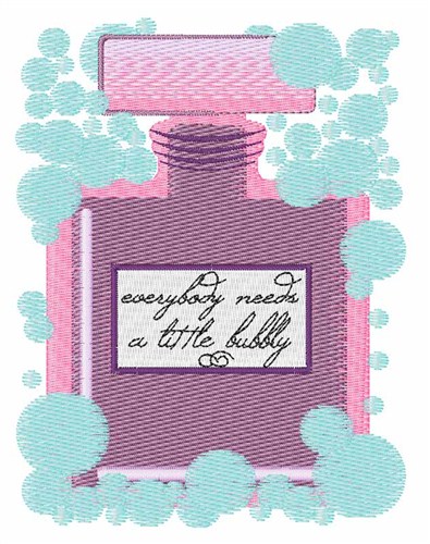 A Little Bubbly Machine Embroidery Design