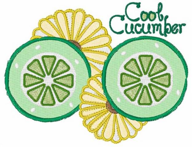 Picture of Cool Cucumber Machine Embroidery Design