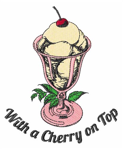 With a Cherry on Top Machine Embroidery Design