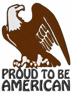 Picture of Proud to be American Machine Embroidery Design