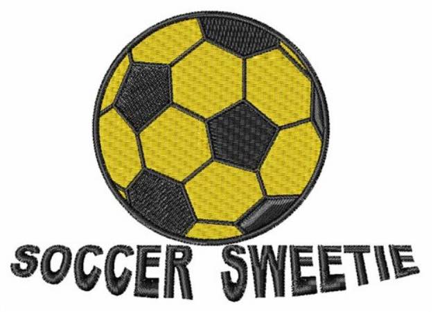 Picture of Soccer Sweetie Machine Embroidery Design