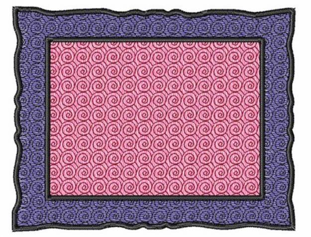 Picture of Rectangle Swirly Frame Machine Embroidery Design