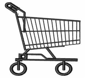 Picture of Shopping Cart Machine Embroidery Design