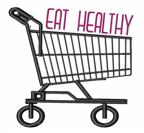 Eat Healthy Machine Embroidery Design