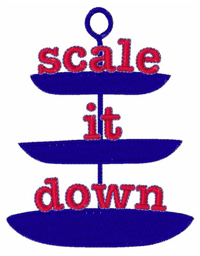 Scale it Down Machine Embroidery Design