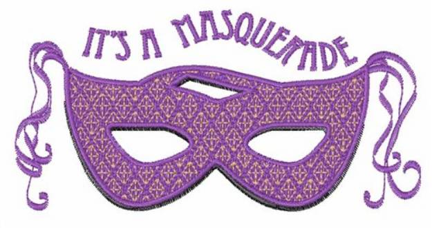 Picture of Its a Masquerade Machine Embroidery Design