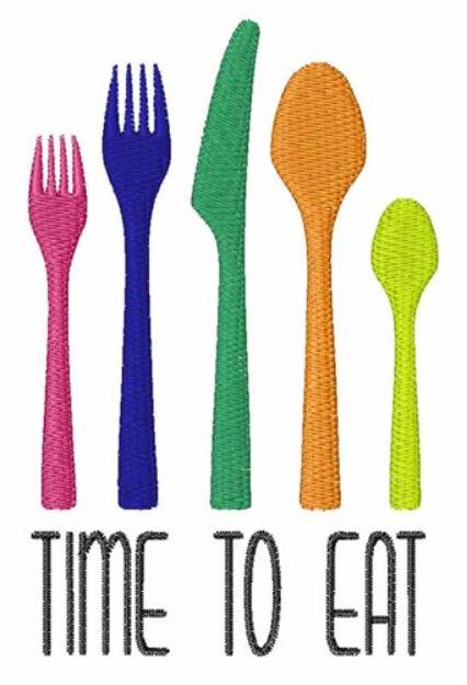 Picture of Time to Eat Machine Embroidery Design