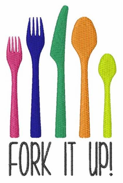 Picture of Fork it Up Machine Embroidery Design