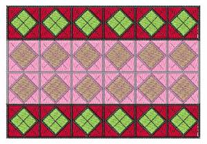 Picture of Argyle Blank Machine Embroidery Design