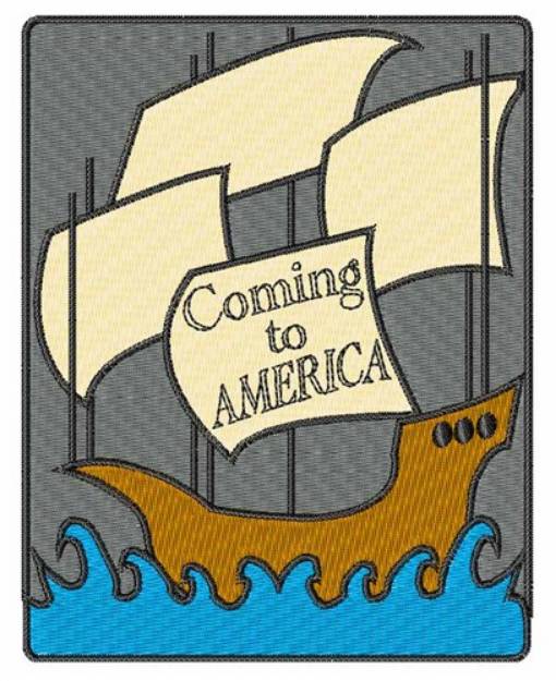 Picture of Coming to America Machine Embroidery Design