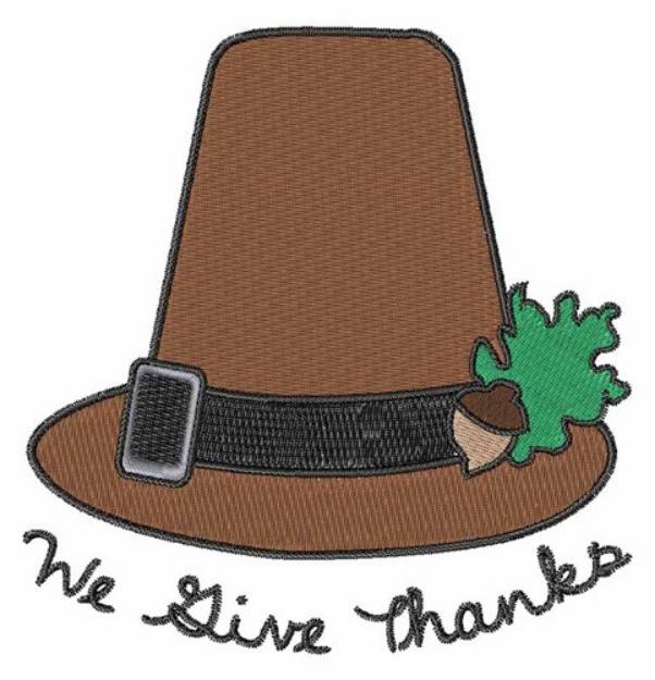 Picture of We Give Thanks Machine Embroidery Design