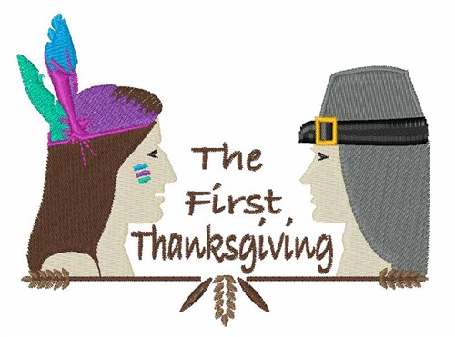 The First Thanksgiving Machine Embroidery Design